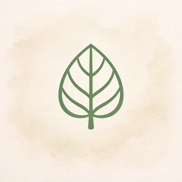 Icon concept explored and dropped: Leaf, outlined.